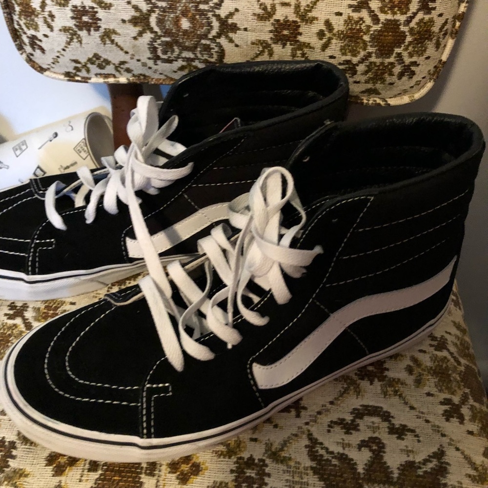 High Top Old School Vans l Blk l Men’s 10